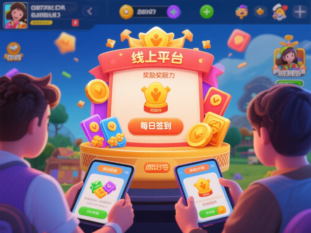 此外，线上平台往往还设有丰富的奖励机制，例如每日签